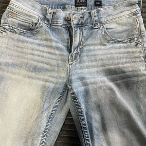 Men’s Buckle Black Jeans